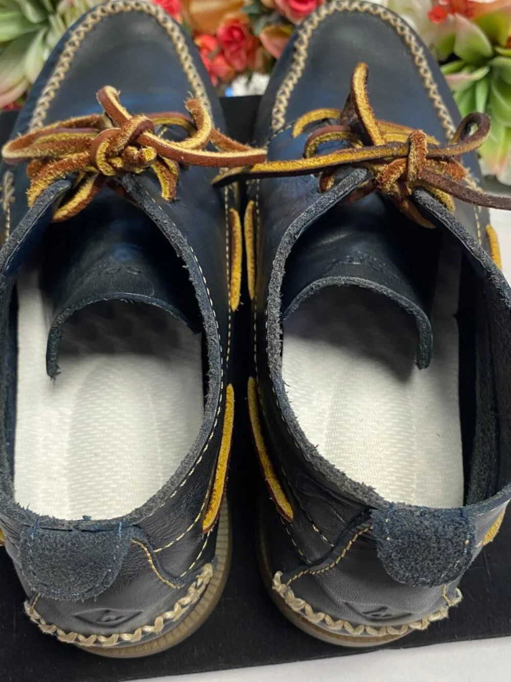 Sperry Top-Sider Navy Leather Boat Chukka Shoes Men’s 7
